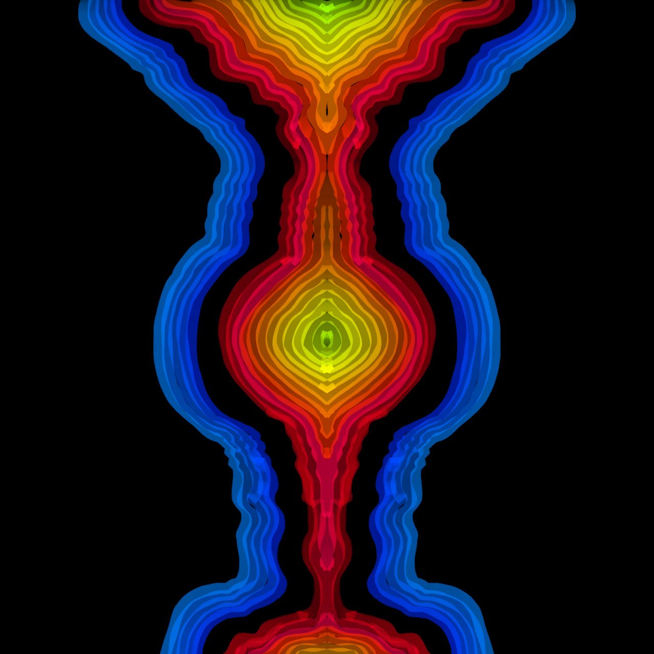 Una imágen iridiscente abstracta
