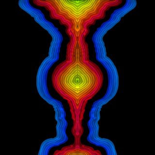 Una imágen iridiscente abstracta