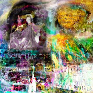 Una imágen psicodélica con diversos motivos de La Fábirca Colapsada: el "Monumento a la Costurera", una barda que dice "Justicia, Samir es Semilla", una frase de un cartel Zapatista que dice "¿Escucharon? Es el sonido de su mundo derrumbándose, es el del nuestro resurgiendo", un barda con eun grafiti que dice "La vida de una costurera vale más que todas sus máquinas" y una imágen del INPI tomado por una comunidad Otomí.